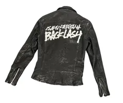 BACKLASH ジャパンカーフレザーダブルライダース バックペイント XSのサムネイル