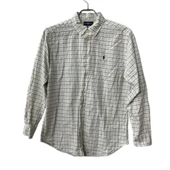 Ralph Lauren 長袖シャツ S～ ホワイト ラルフローレン チェックシャツ ボタンダウン トップス 古着卸 アメリカ仕入 a708-5161のサムネイル