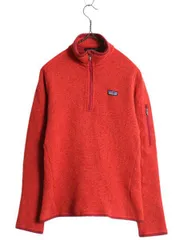 【お得なクーポン配布中!】 13年製 パタゴニア ベターセーター ハーフジップ レディース S 古着 Patagonia アウトドア フリース ジャケット プルオーバー ブルゾン 赤