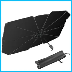 【迅速】M  車用サンシェード - 車フロント 折り畳み式 車用パラソル 日よけ  収納ポーチ付き フロントガラス用 プライバシー保護 普通車 小型S 汎用 クセサリー Lサイズ