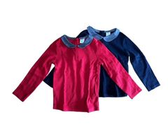 【2枚セット】GAPbaby（ギャップベビー） 襟付長袖シャツ　ベビー・キッズ　サイズ90～100cm