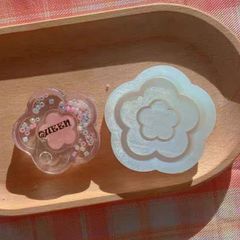 シリコンモールド　ダブルモールド　花　レジン型　シャカシャカ　シェイカー