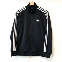 (^w^)b adidas アディダス ジップアップ ジャージ ジャケット 3ストライプ スポーツ 運動 アクティブ ランニング 練習 ジョギング ジム 長袖 トップス ブラック 黒 メンズ 男性 サイズ S