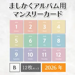 ましかくアルバム用マンスリーカード  2026 Bのサムネイル