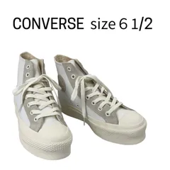 【未使用】コンバース converse ハイカット スニーカー  リフテッド ハイ LEATHER ALL STAR  LIFTED HI メンズ レディース 白 size 6 1/2 S5S716