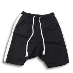 MONKEY TIME モンキータイム ユナイテッドアローズ サイドライン★ イージー サルエル ショート パンツ Sz.L メンズ 黒のサムネイル