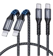 ★SUNGUY USB-C Lightningケーブル 0.5M 2本セット【MFi認証取得】 タイプc ライトニングケーブル PD対応 20W急速充電 iPhone 充電ケーブル
