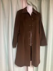 シビラ ロングコート Lサイズ 特長ボタン Aライン スプリングコート lbjt12275.jpg