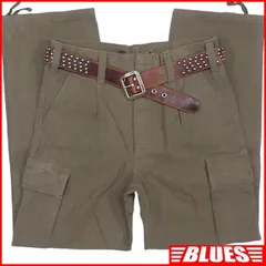 ドイツ軍 90s モールスキンカーゴパンツ  軍物 軍服 古着 メンズ 1 カーキ パンツ_ウエスト78cmから82cm一覧←SEULB屋着古← HH9818