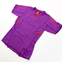 adidas 半袖 Tシャツ 派手カラー◎ 速乾◎ パープル レッド レディース M ランニング トレーニング 筋トレ スポーツ アディダス■AJ219
