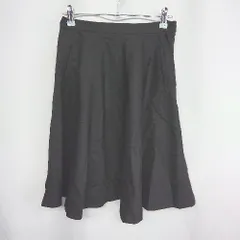 ◇ Θ Sonny Label サニーレーベル ウエストゴム 膝丈 フレアー スカート サイズM ブラック レディース E  【1409240066804】