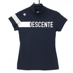 DESCENTE ネイビー ハイネックシャツ - メルカリ
