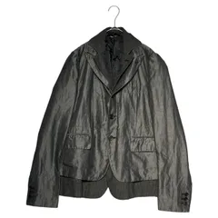 BLACK COMME des GARCONS(ブラックコムデギャルソン) 19AW Layered type short length jacket レイヤード タイプ ショート丈 ジャケット 1D-J008 S グレー AD2019 テーラードのサムネイル