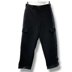 美品 HARE ハレ 2タック スラックス パンツ フェイクレザー切り替え FREE ブラック ワイドパンツ ゆったり  NO HA010390AD メンズ 冬 ゴーゴー古着久喜倉庫店 鴻769Tのサムネイル