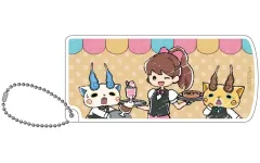 【中古】小物入れ・マルチケース・缶ケース 02.カフェver. B(グラフアートイラスト) スライド式小物ケース 「妖怪ウォッチ」