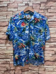 半袖 アロハシャツ alohashirt　ユニセックス　ショートスリーブ 半袖 オープンカラー