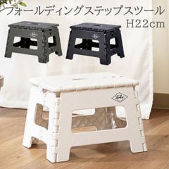 フォールディング ステップ スツール H22cm[fbc]幅32.5×奥行25.5×高さ22cm踏み台 折りたたみ