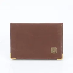 美品 ダンヒル レザー カードケース 名刺入れ 二つ折り 本革 ブラウン 茶色 ブランド メンズ MMM CL86-12【中古】