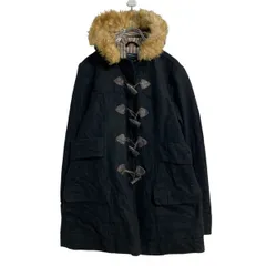 AMERICAN EAGLE ダッフルコート レディース L ネイビー アメリカンイーグル ファーフード ウール混 古着卸 アメリカ仕入 a612-8109のサムネイル