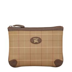 バーバリー チェック シャドーホース ベージュ ブラウン キャンバス レザー レディース BURBERRY【1-0157921】