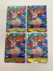 079[PK]Y579(カード) ナミ　OP08-106　SR　パラレル　4枚セット 目立った傷や汚れなし 1/0出品