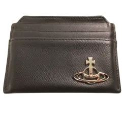ヴィヴィアンウエストウッド Vivienne Westwood 美品 カードケース オーブ カードポケットx7 シルバーオーブ 黒のサムネイル