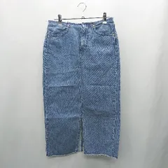 ◇ ⊂ IENA イエナ スリット ロング タイト スカート サイズ36 ブルー レディース E  【1412260031370】