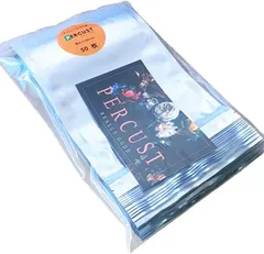 PERCUST 50枚入 ジッパー アルミ袋 透明 アルミ蒸着袋 チャック付き ポリ袋 アルミパック包装用品 保存用バッグ ジッパー付きビニール袋 防水 防湿 防カビ 収納袋 長期保存 18x25.5cm(18x25.5cm)