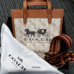 美品！【1003N02】COACH コーチ　フィールド トート 22 ウィズ ホース アンド キャリッジ