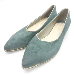 ◇ ⊇ Oriental Traffic フラットシューズ サイズ37 グリーン ゴールド レディース E  【1501230030526】