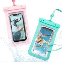【特価商品】【2025年モデル 深さ30mまで完全防水 IPX8】 スマホ 防水ケース 防水スマホケース 携帯防水ケース【2個セット】【ほぼ全てのスマホ対応】【顔認証対応】 iphone Android 海 プール お風呂 水中撮影 超透明素材 ロック機構搭載