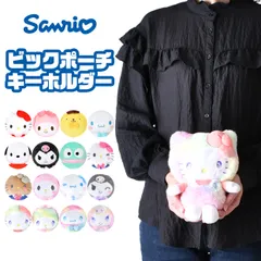 【送料無料】 サンリオ ぬいぐるみポーチ BIGポーチ キーホルダー 大きい ファスナー付き バッグ 小物入れ かわいい キャラクター グッズ レディース 中学生 女子 高校生 女子高生スクールバッグ 小物入れ キティ クロミ シナモロール