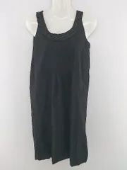 ◇ axes femme アクシーズファム レース 切替 ノースリーブ ミニ ワンピース サイズM ブラック ゴールド系 レディース P  【中古】 【1211030003117】