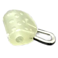 LEXOR スライド パーツ 遊動式 シンカー おもり タイラバ 鯛ラバ オモック メタル ジグ 釣り リング 魚 蓄光 グロー 蛍光 30個 セット [グロー] [30個]