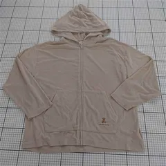 ◇ Θ gelato pique ジェラートピケ パイル地 長袖 ジップアップパーカー サイズＯＮＥ ベージュ系 レディース E  【1509100080213】