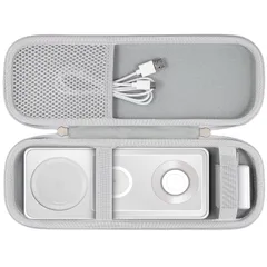 新品 （ケースのみ）Anker MagGo Wireless Charging Station (3-in-1 Pad) Qi2対応 マグネット式 ワイヤレス充電ステーション専用収納ケース，ホワイト-Khanka