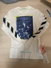 美品⭐︎Nike x Off-White ゲームシャツ　Lサイズ　長袖　ロンT希少 新品】NIKE off-white ゲームシャツ L - メルカリ