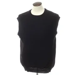 【中古】ザダファーオブセントジョージ The DUFFER of ST.GEORGE ミドルゲージレーヨンコットン ニットベスト ブラック【サイズサイズ表記なし（L位）】【メンズ】のサムネイル