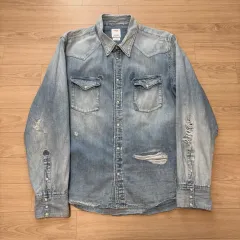 3 ） VISVIM(ビズビム) 24ss ソーシャル 彫刻 シャツ クラッシュ