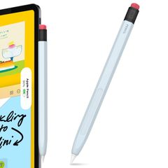 AhaStyle Apple Pencil Pro&Apple Pencil 第二世代用シリコン保護ケース 鉛筆レトロデザイン 柔らかなシリコン材質 Apple Pencil Pro&Apple Pencil 第二世代のみに適用 ワイヤレス充電対応 (ライト