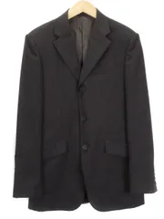 タケオキクチ TAKEO KIKUCHI ジャケット テーラード ストライプ ウール 2 茶 ブラウン