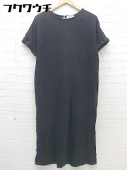 ◇ niko and … ニコアンド 半袖 膝下丈 ワンピース ブラック レディース 【中古】 【1002802335266】