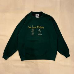 90s　lee　スウェット　アート　短丈　グラフィック　刺繡　【T-387】