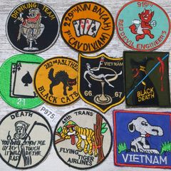 ★P975 人気 ベトナム 戦争 ワッペン 10枚 米軍 サバゲー ミリタリー 軍物 古着 