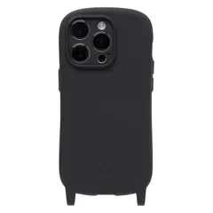 iFace Hang and iPhone 14 Pro ケース シリコンハード (ブラック)【アイフェイス アイフォン14プロ カバー スマホケース ストラップホール付き 】