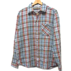 ●mnml ミニマル ネル シャツ 長袖 チェック フランネル メンズ Mサイズ 正規品 1円スタート