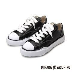 【Maison MIHARA YASUHIRO/メゾン ミハラヤスヒロ】"PETERSON"(ピーターソン) original sole leather lowcut sneaker - BLACK / A06FW736 【送料無料】