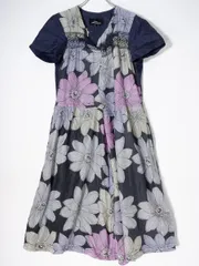 Barbara様☆トリコ コムデギャルソン 花柄 シフォンプルオーバー S 半袖 fre-94588_001.jpg