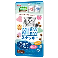【同梱不可】【15個セット】 アイシア MiawMiaw スナッキー 2種のアソート 焼きえび味 ほたて味 30gのサムネイル
