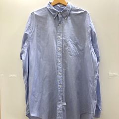 Ralph Lauren ラルフローレン 長袖シャツ ボタンタウンシャツ 90’s  マレーシア製 メンズ 90年代 17＋1/2-36 ブルー